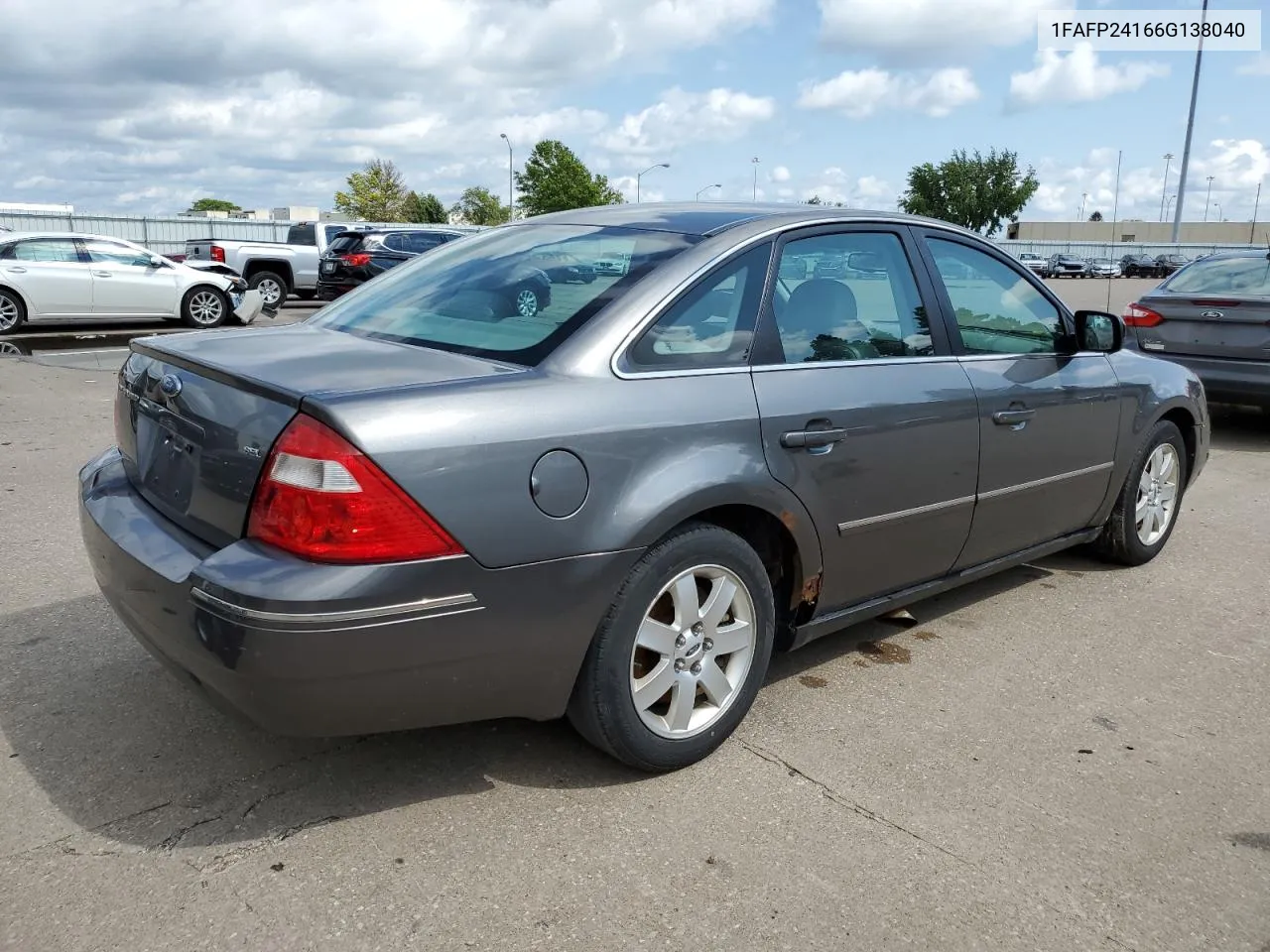 2006 Ford Five Hundred Sel VIN: 1FAFP24166G138040 Lot: 64373014