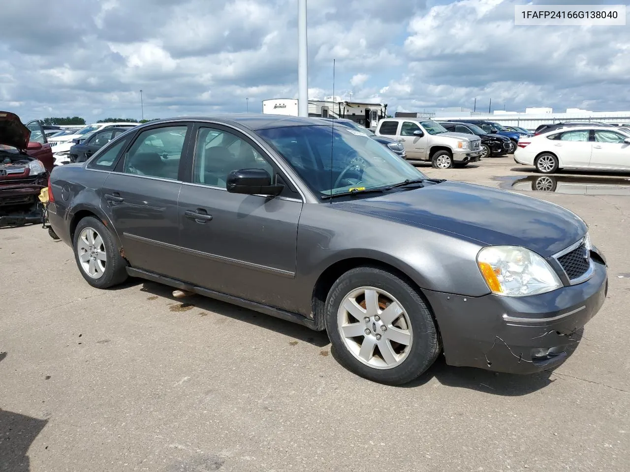 2006 Ford Five Hundred Sel VIN: 1FAFP24166G138040 Lot: 64373014