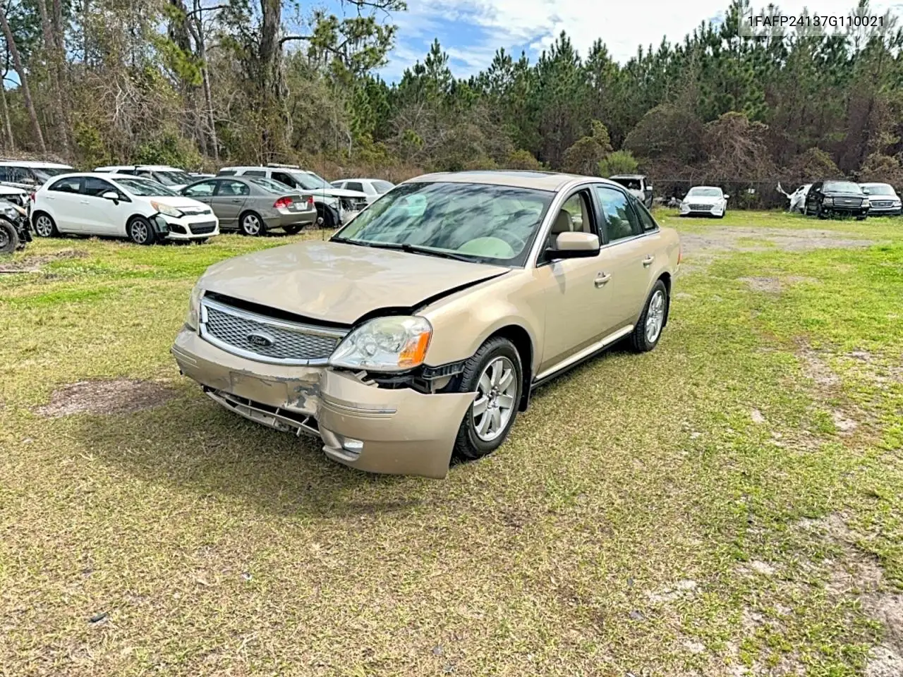 2007 Ford Five Hundred Sel VIN: 1FAFP24137G110021 Lot: 45444386