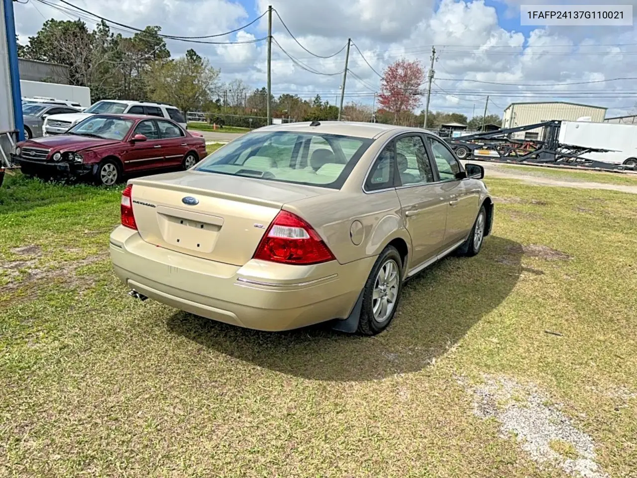 2007 Ford Five Hundred Sel VIN: 1FAFP24137G110021 Lot: 45444386