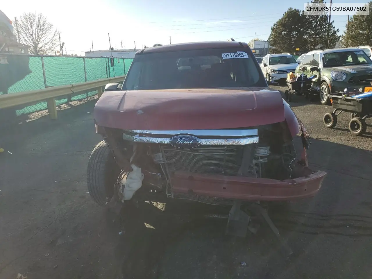 2FMDK51C59BA07602 2009 Ford Flex Se