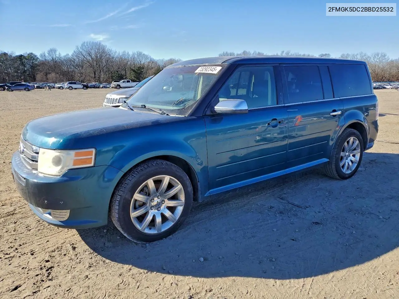 2FMGK5DC2BBD25532 2011 Ford Flex