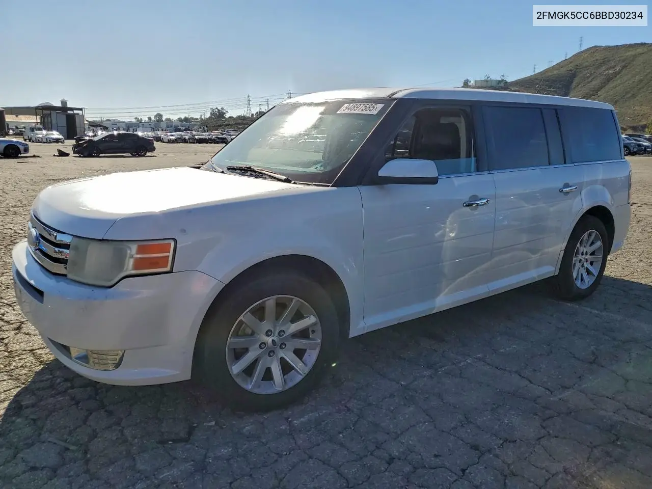 2FMGK5CC6BBD30234 2011 Ford Flex Sel