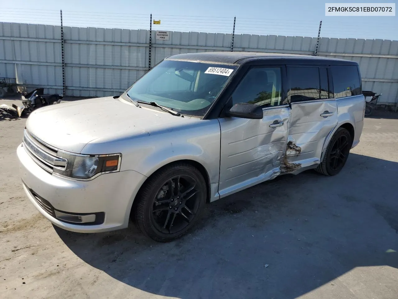 2FMGK5C81EBD07072 2014 Ford Flex Sel