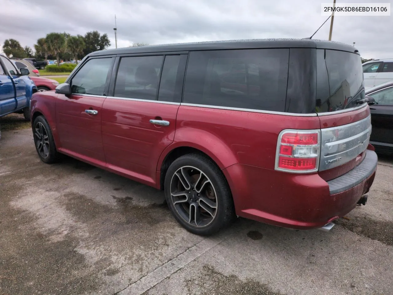 2FMGK5D86EBD16106 2014 Ford Flex Limited