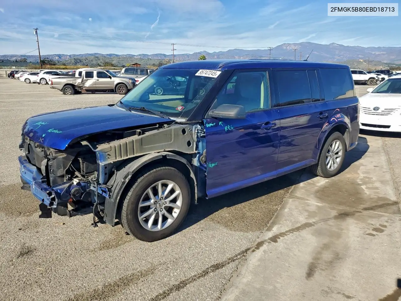 2FMGK5B80EBD18713 2014 Ford Flex Se