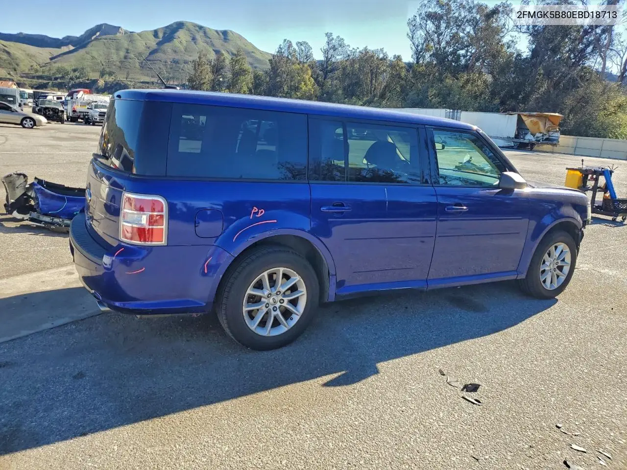 2FMGK5B80EBD18713 2014 Ford Flex Se