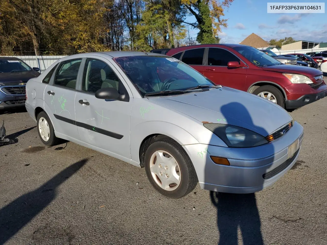 1FAFP33P63W104631 2003 Ford Focus Lx