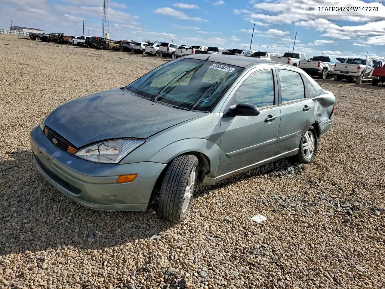 1FAFP34Z94W147278 2004 Ford Focus Se Comfort