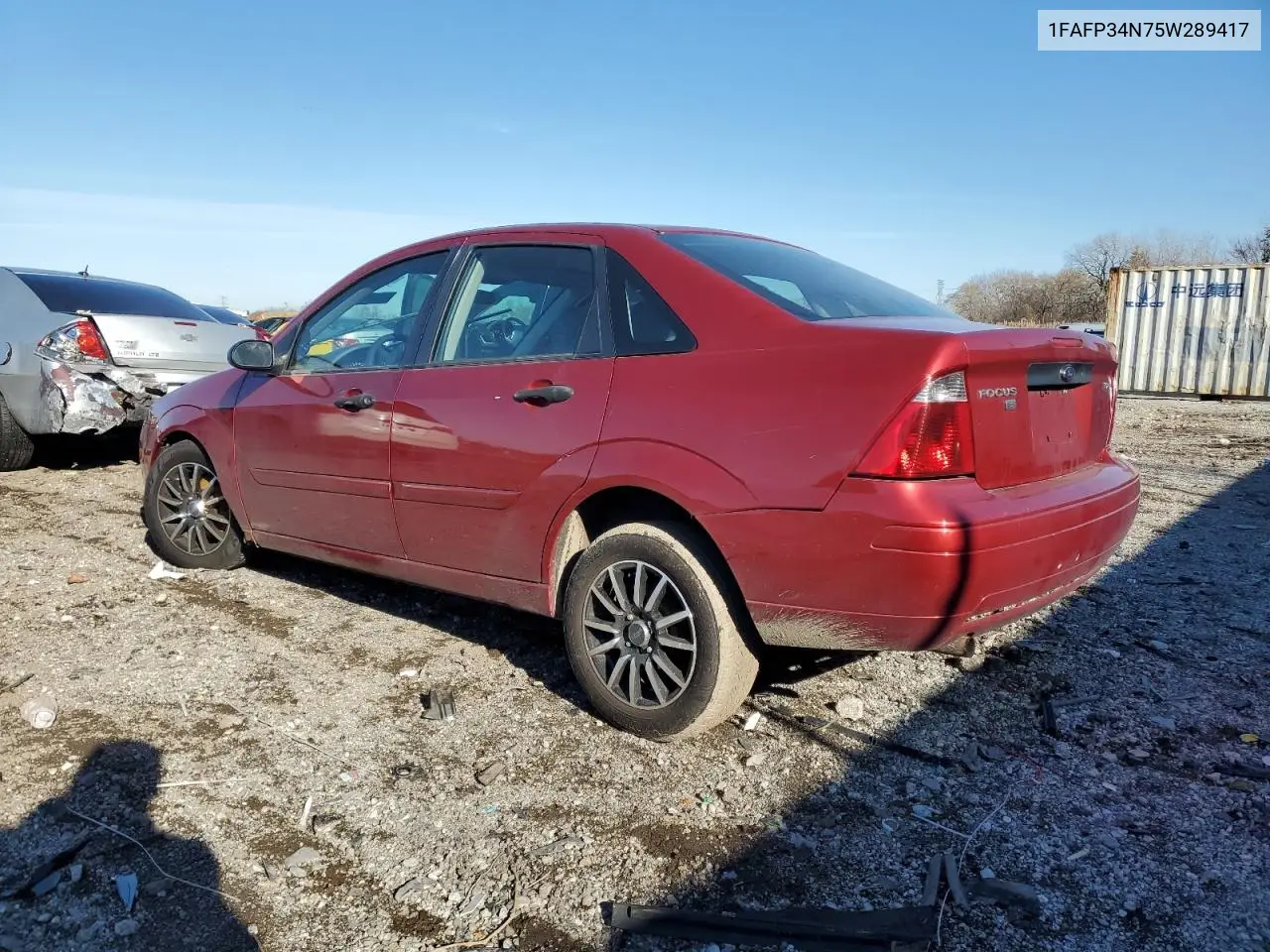 1FAFP34N75W289417 2005 Ford Focus Zx4