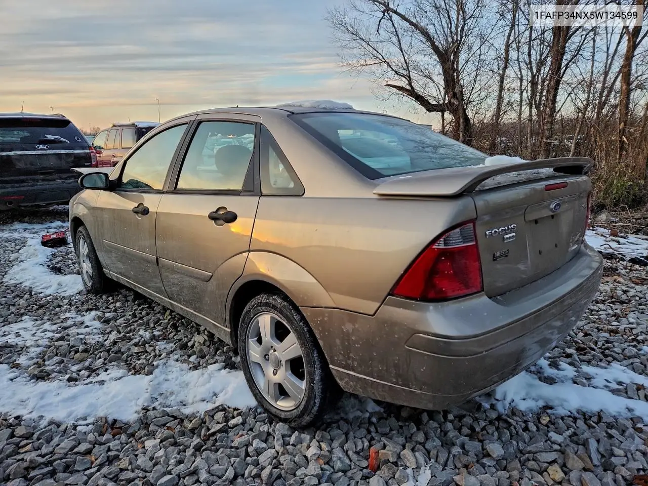 1FAFP34NX5W134599 2005 Ford Focus Zx4