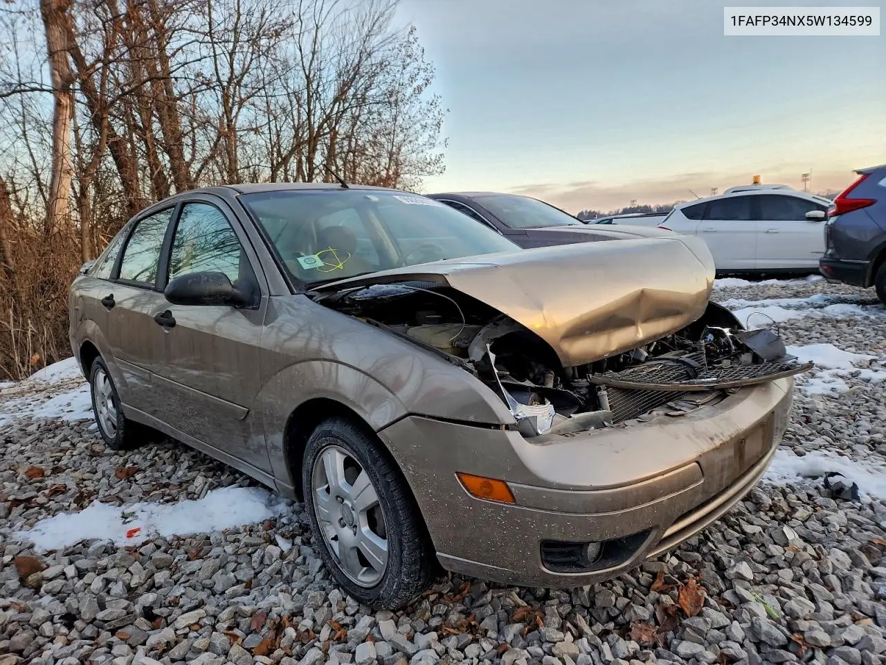 1FAFP34NX5W134599 2005 Ford Focus Zx4