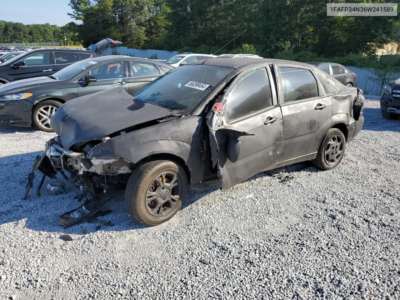 2006 Ford Focus Zx4 VIN: 1FAFP34N36W241589 Lot: 66399464