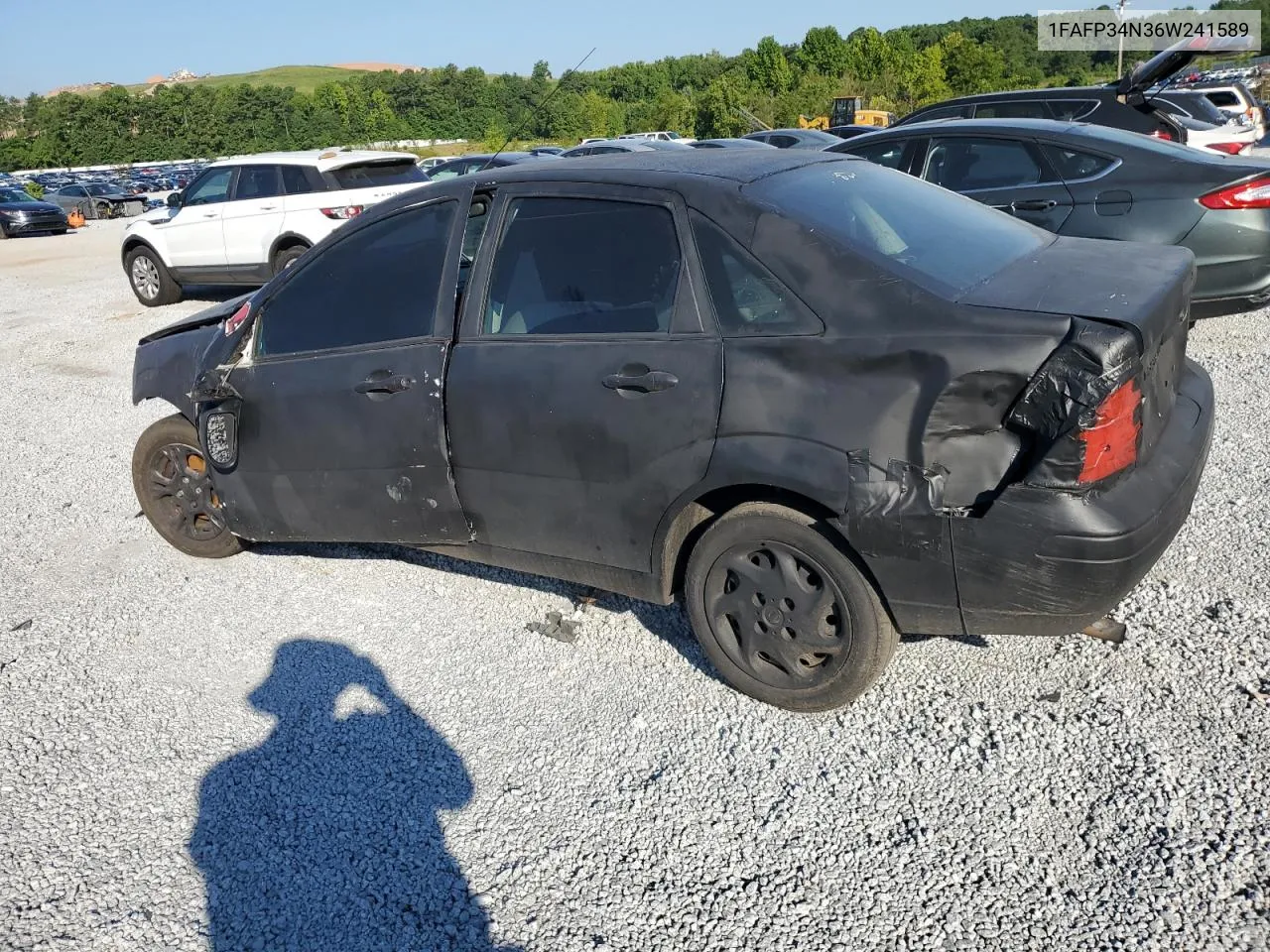 2006 Ford Focus Zx4 VIN: 1FAFP34N36W241589 Lot: 66399464