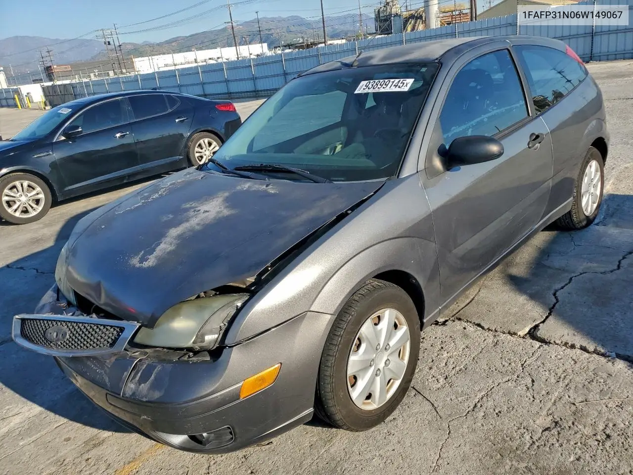 1FAFP31N06W149067 2006 Ford Focus Zx3
