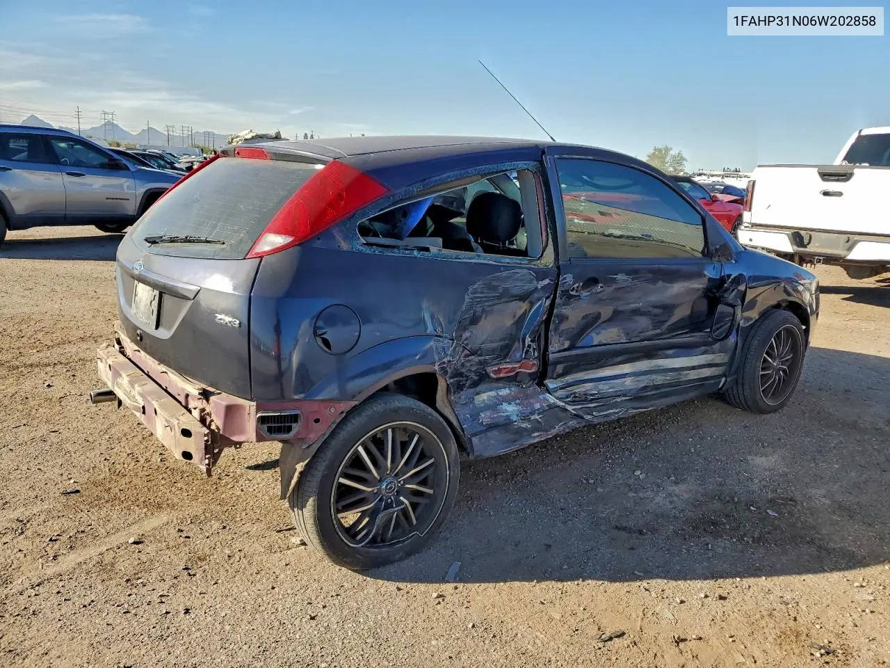 1FAHP31N06W202858 2006 Ford Focus Zx3