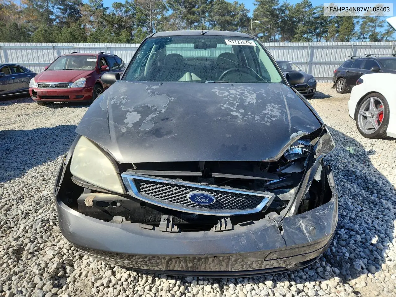 1FAHP34N87W108403 2007 Ford Focus Zx4
