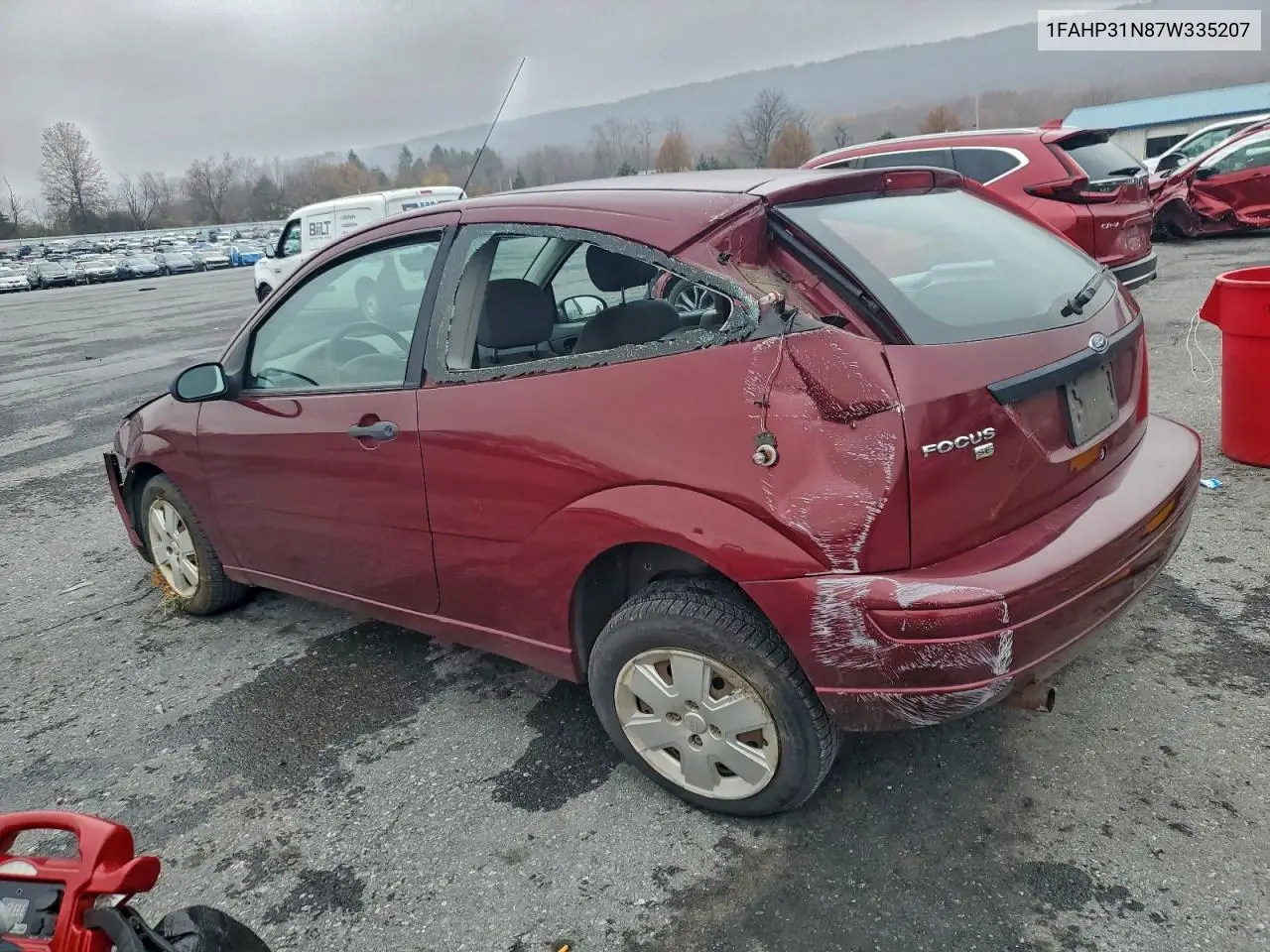1FAHP31N87W335207 2007 Ford Focus Zx3