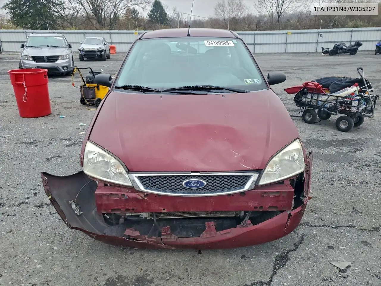 1FAHP31N87W335207 2007 Ford Focus Zx3