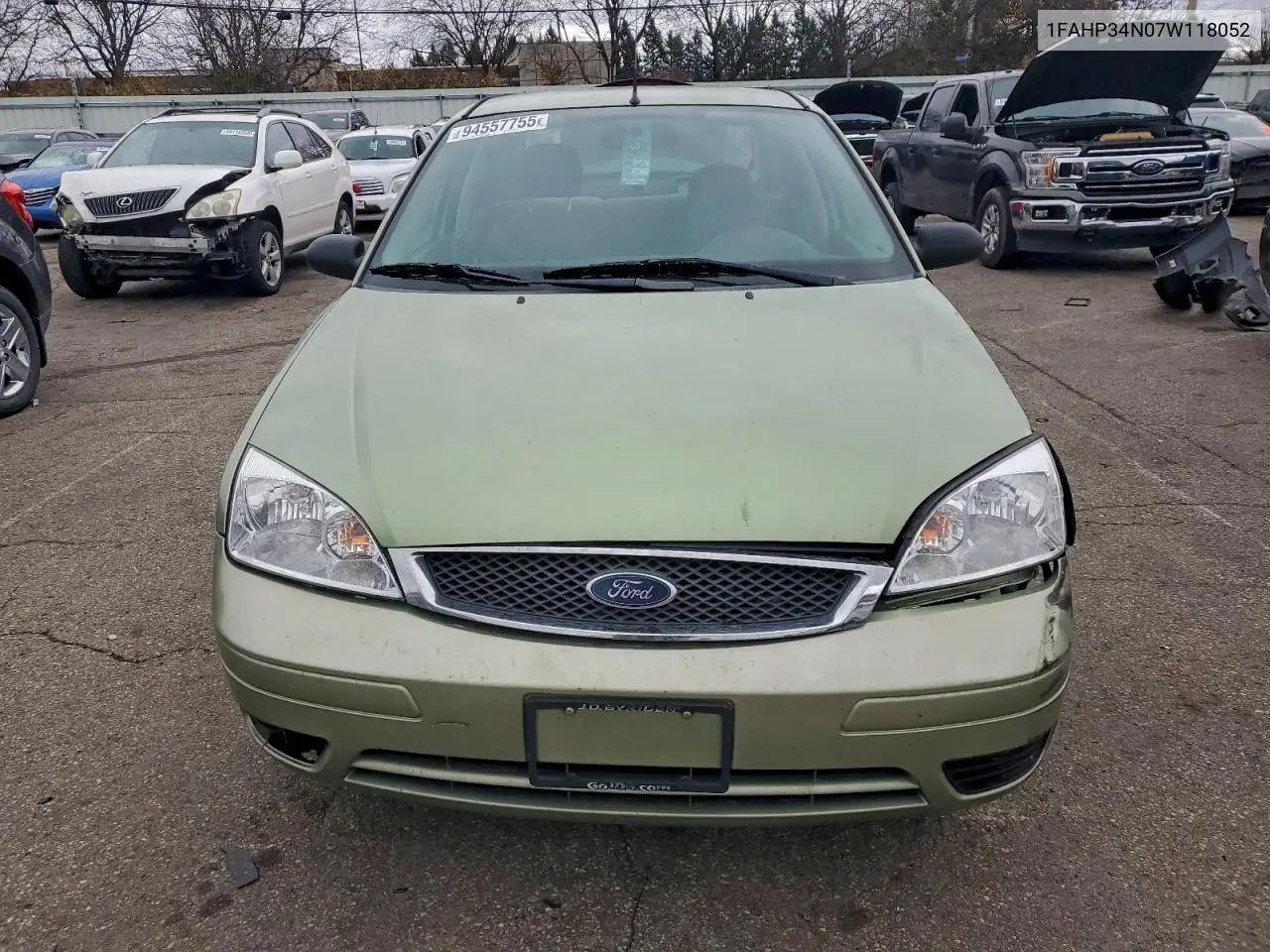 1FAHP34N07W118052 2007 Ford Focus Zx4