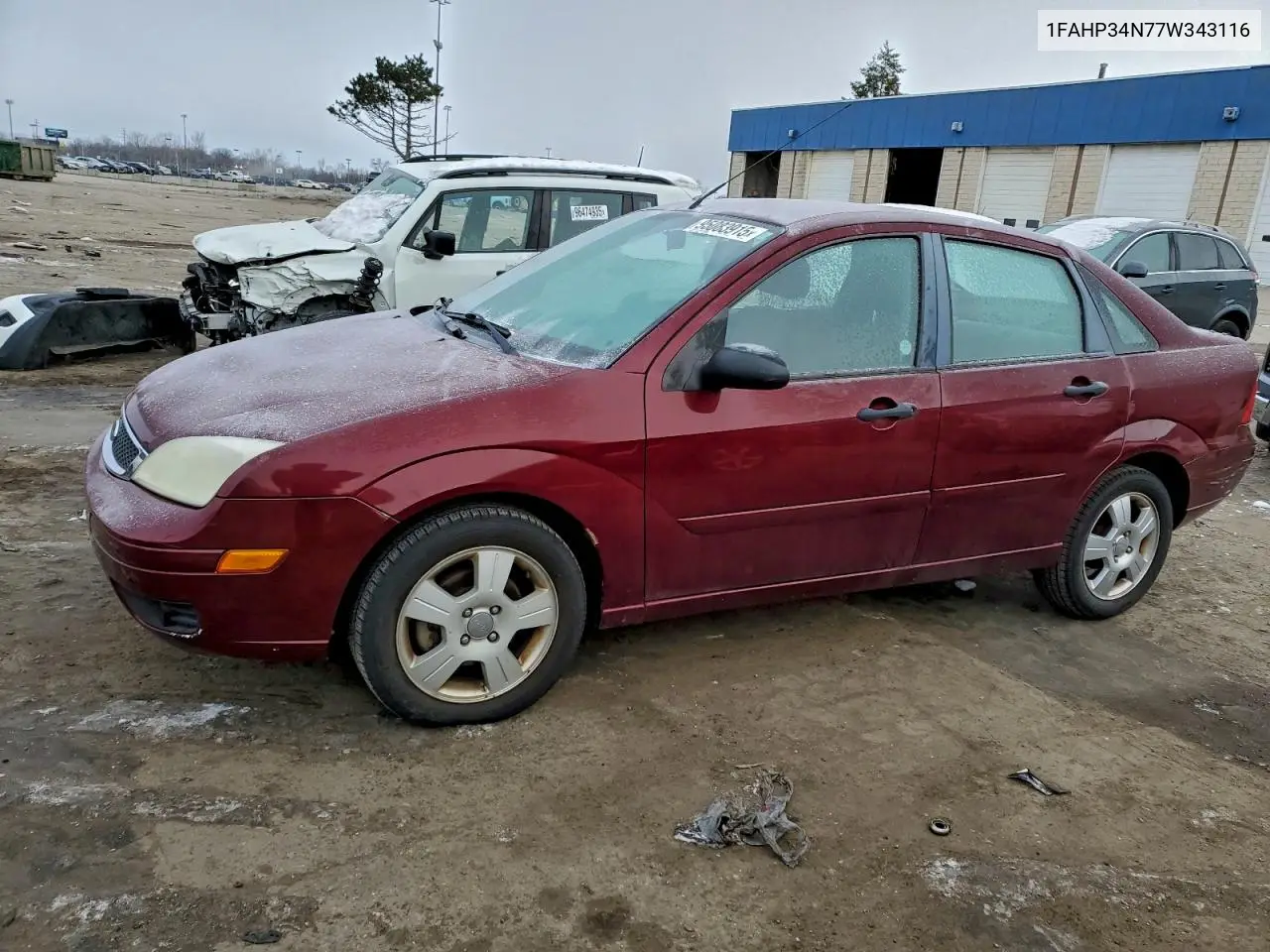 1FAHP34N77W343116 2007 Ford Focus Zx4