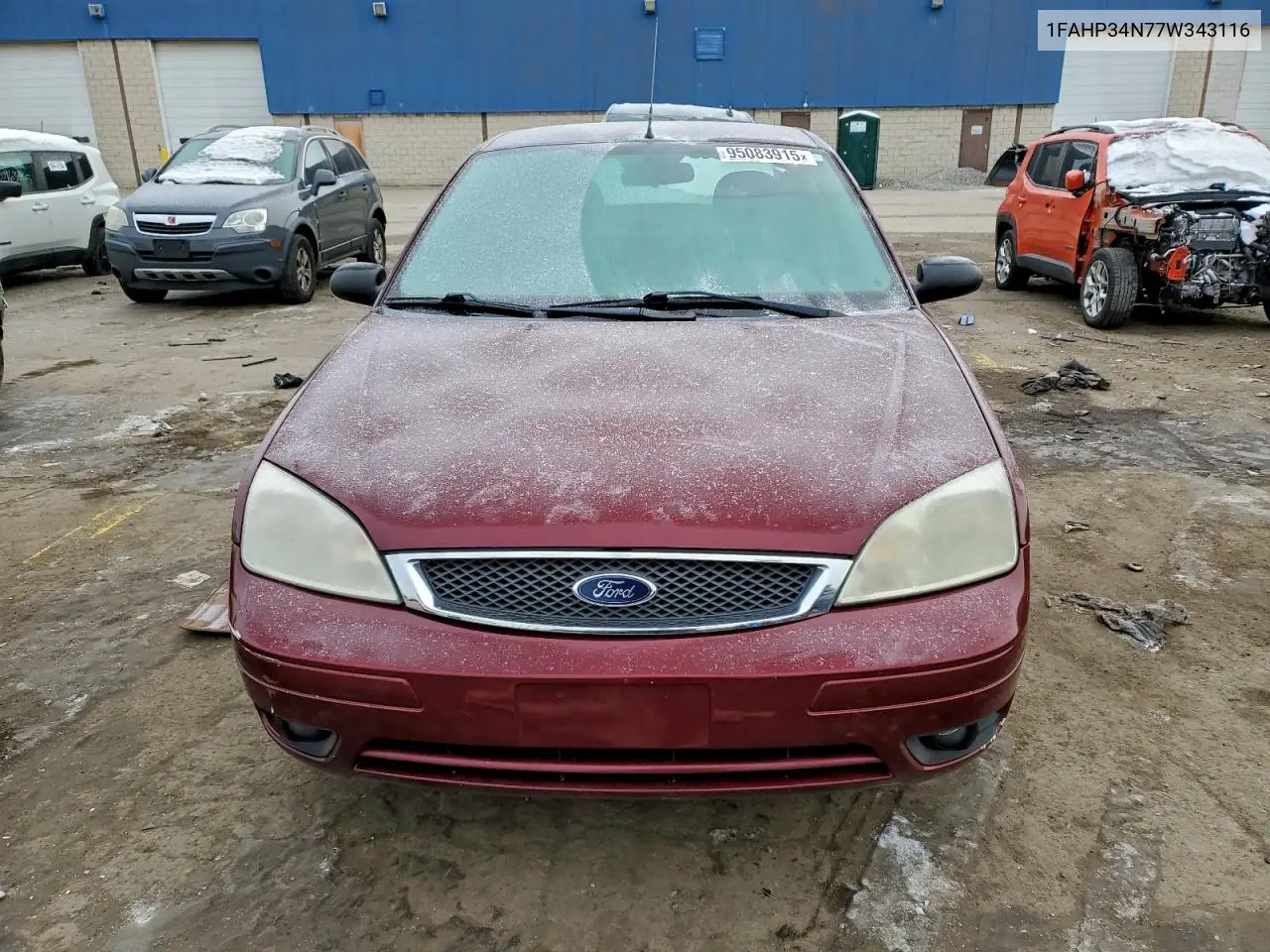 1FAHP34N77W343116 2007 Ford Focus Zx4
