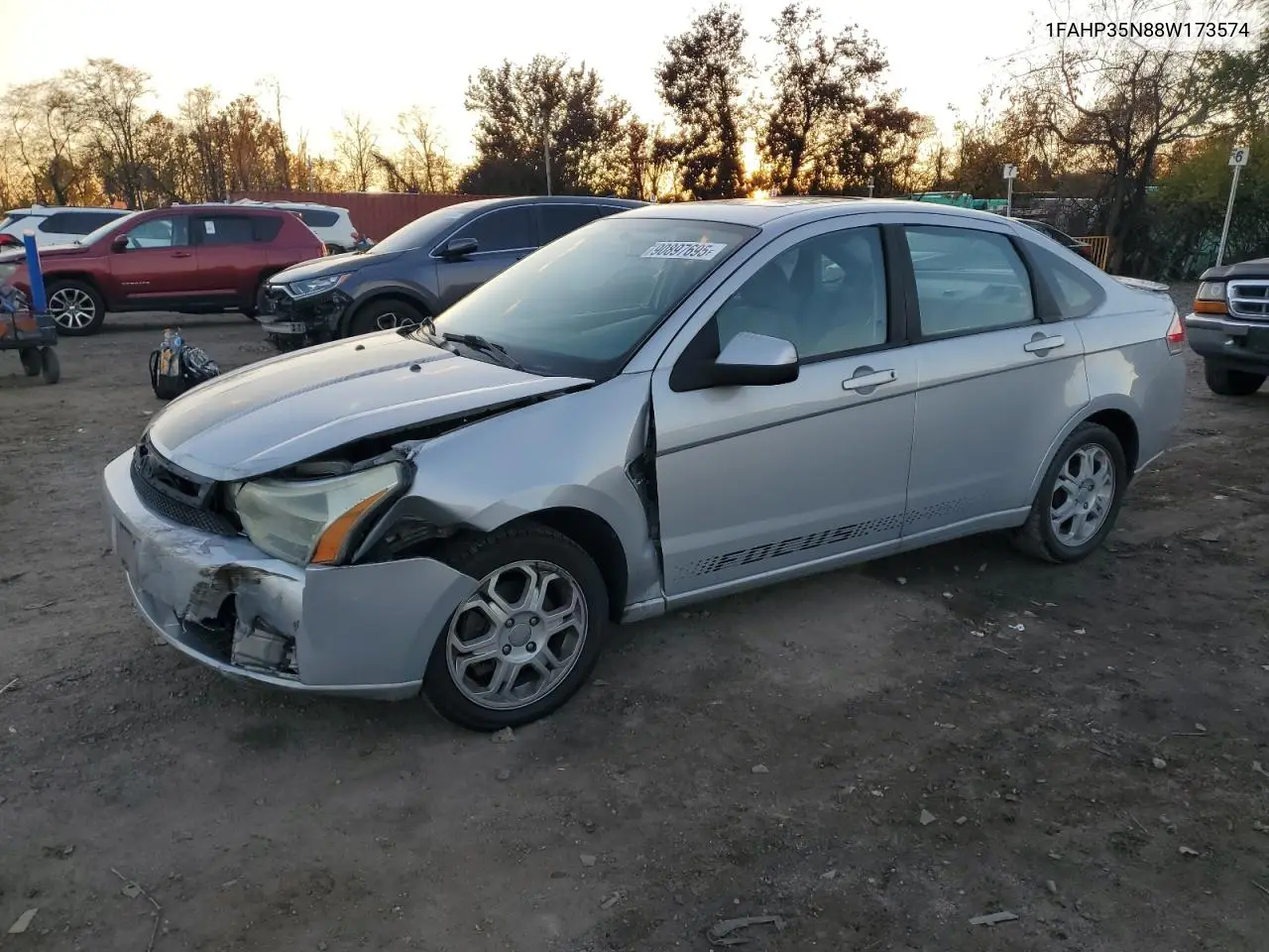 1FAHP35N88W173574 2008 Ford Focus Se