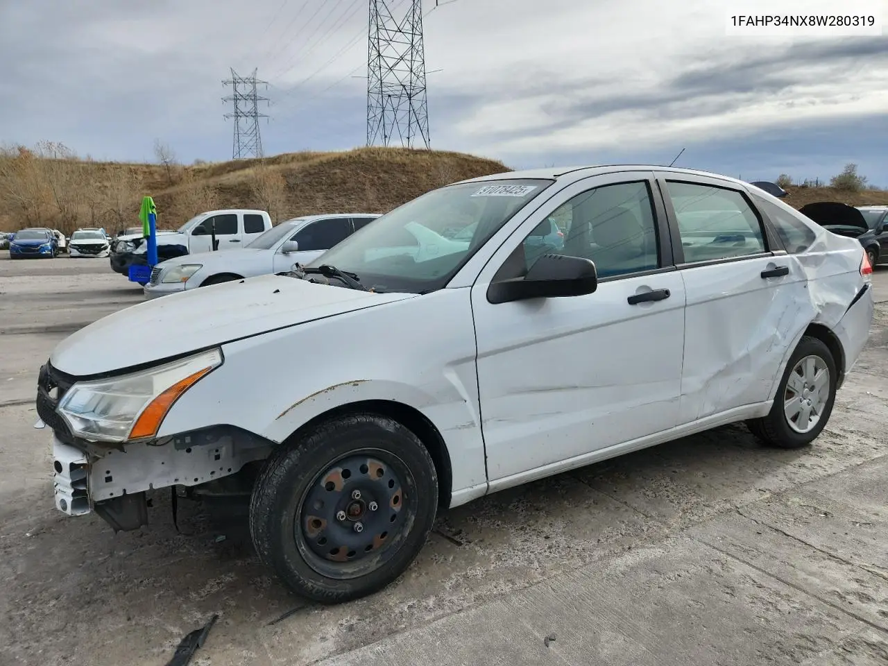 1FAHP34NX8W280319 2008 Ford Focus S/Se