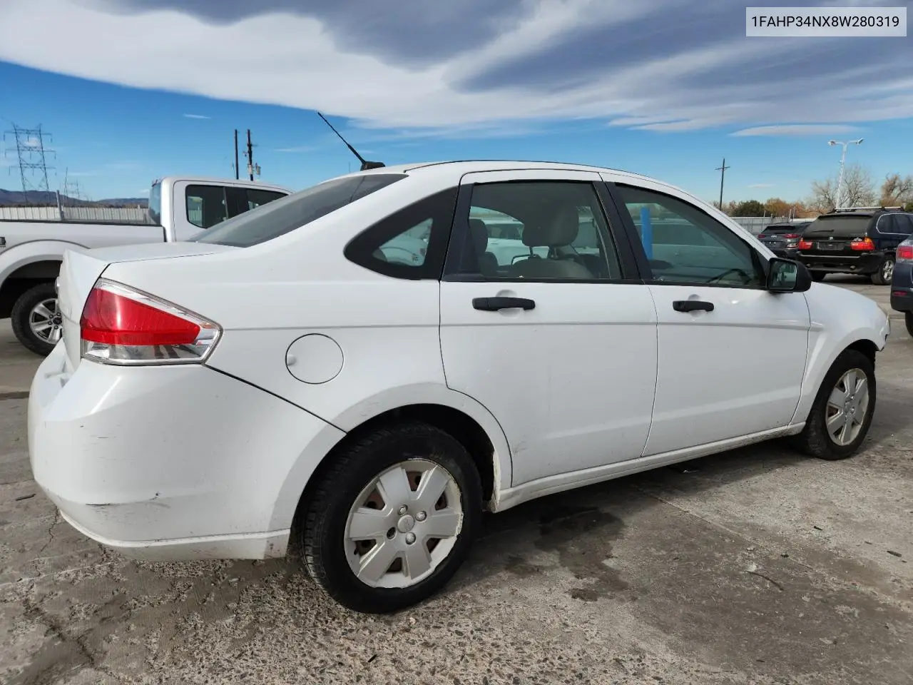 1FAHP34NX8W280319 2008 Ford Focus S/Se