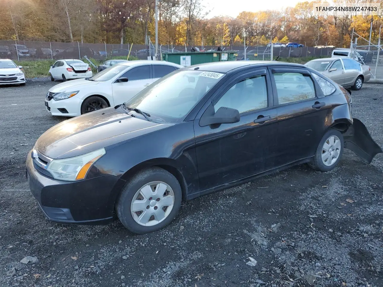 1FAHP34N88W247433 2008 Ford Focus S/Se