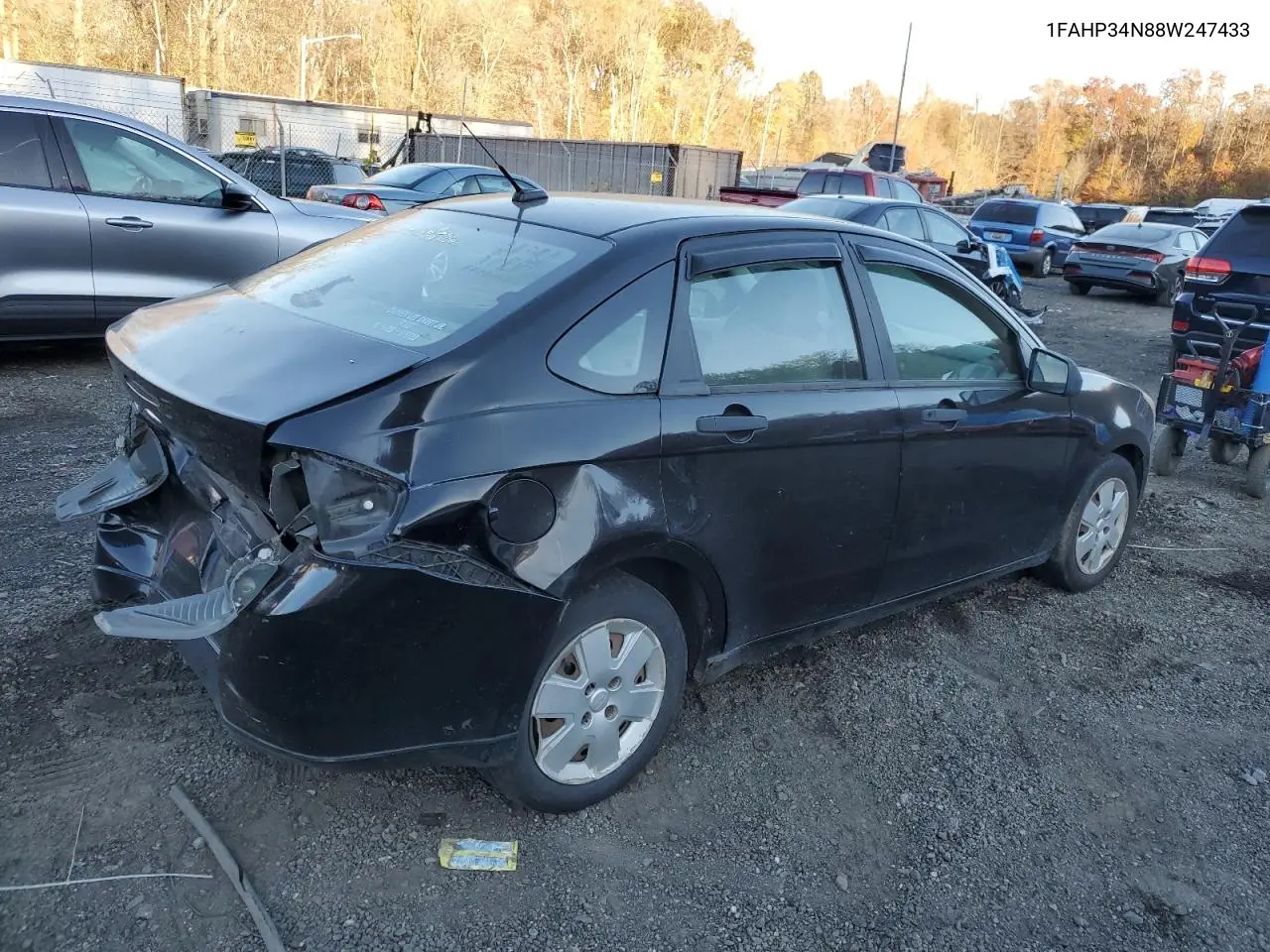 1FAHP34N88W247433 2008 Ford Focus S/Se