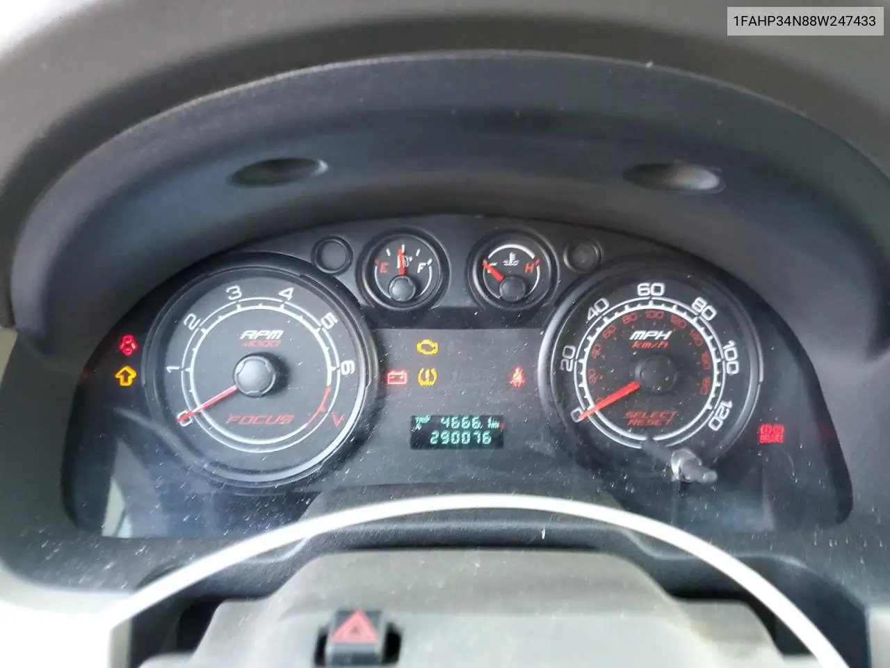 1FAHP34N88W247433 2008 Ford Focus S/Se