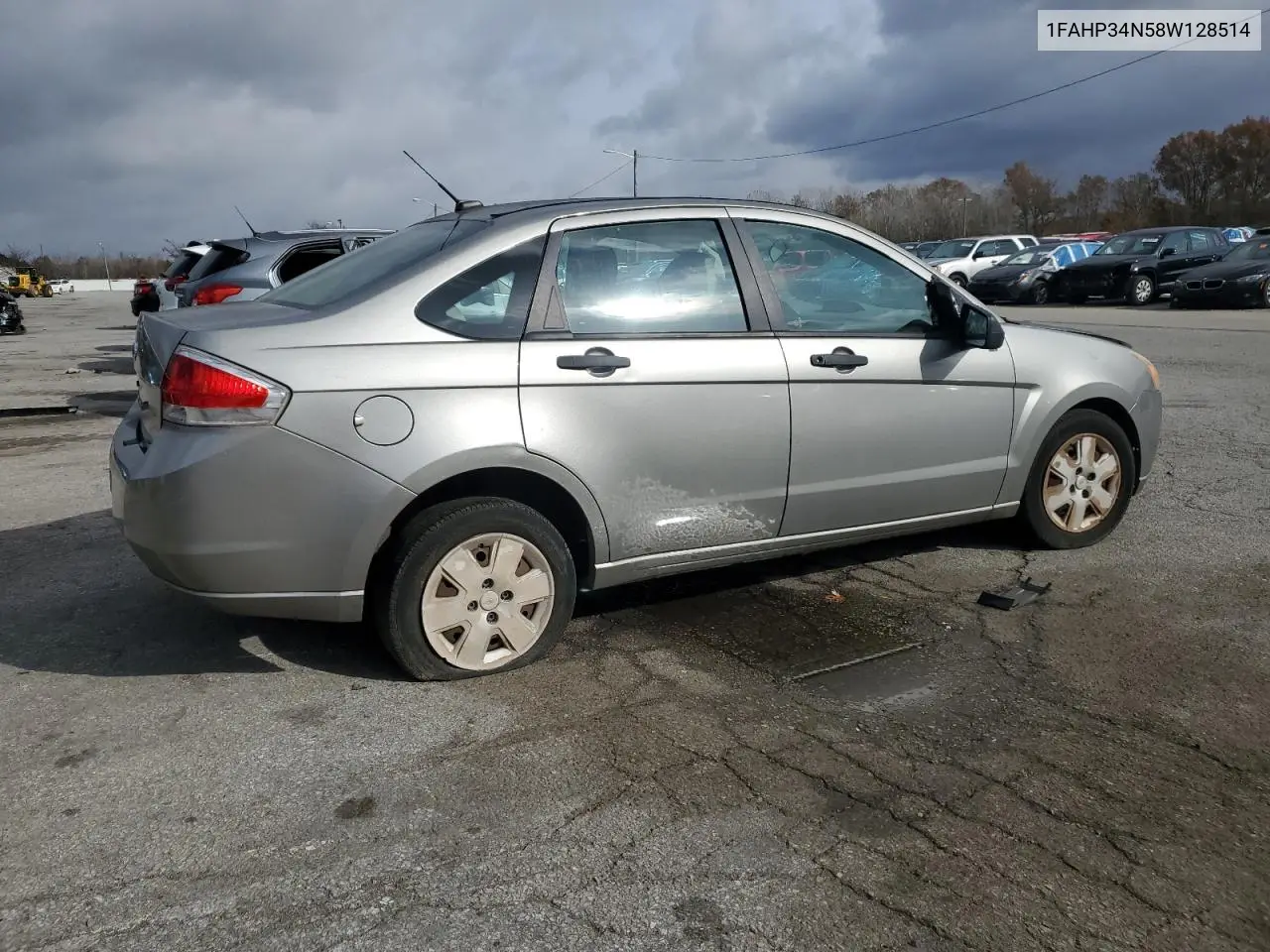 1FAHP34N58W128514 2008 Ford Focus S/Se
