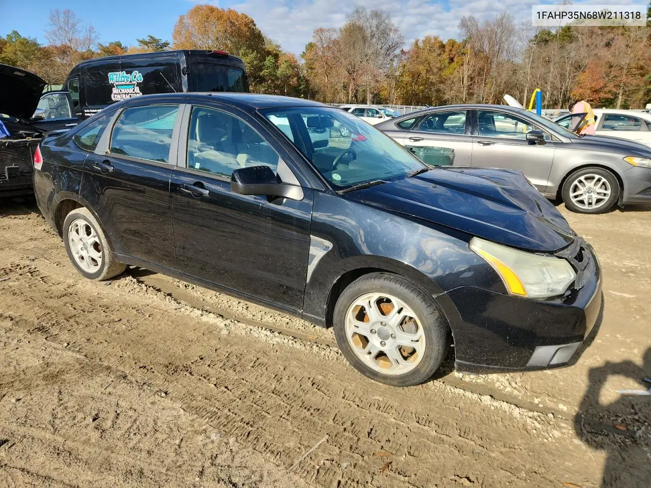 1FAHP35N68W211318 2008 Ford Focus Se