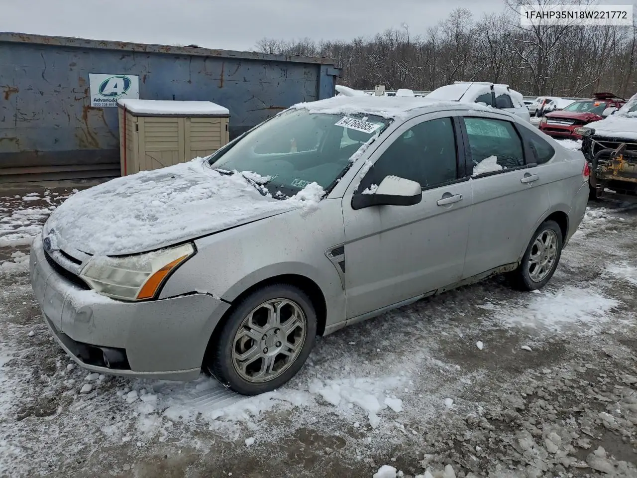 1FAHP35N18W221772 2008 Ford Focus Se