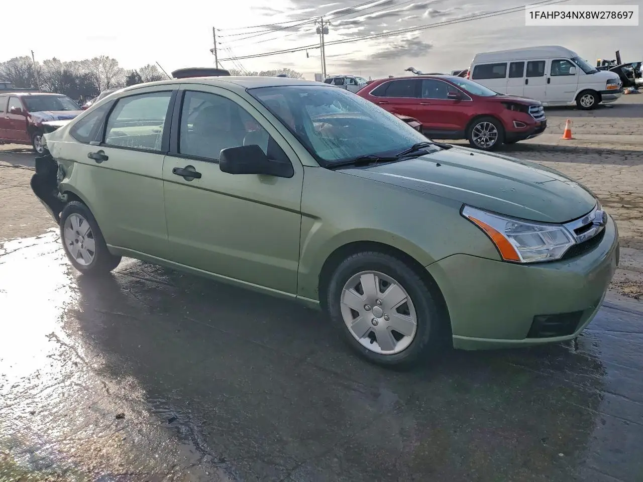 1FAHP34NX8W278697 2008 Ford Focus S/Se