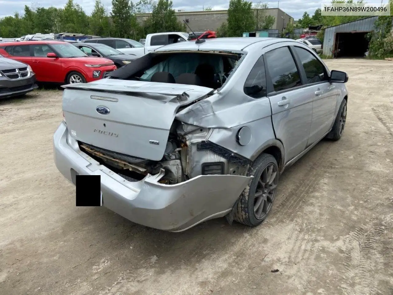 1FAHP36N89W200496 2009 Ford Focus Ses