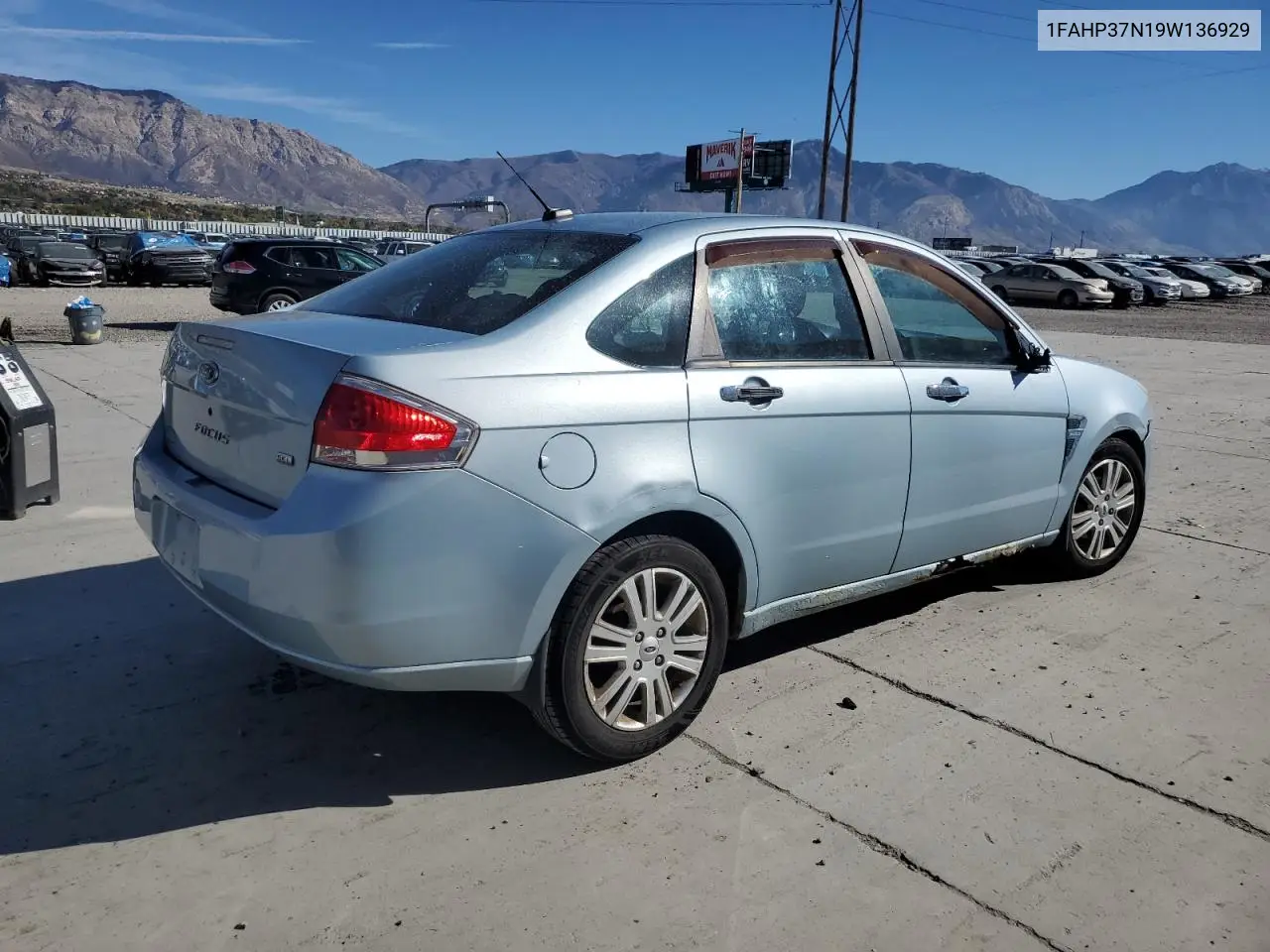1FAHP37N19W136929 2009 Ford Focus Sel