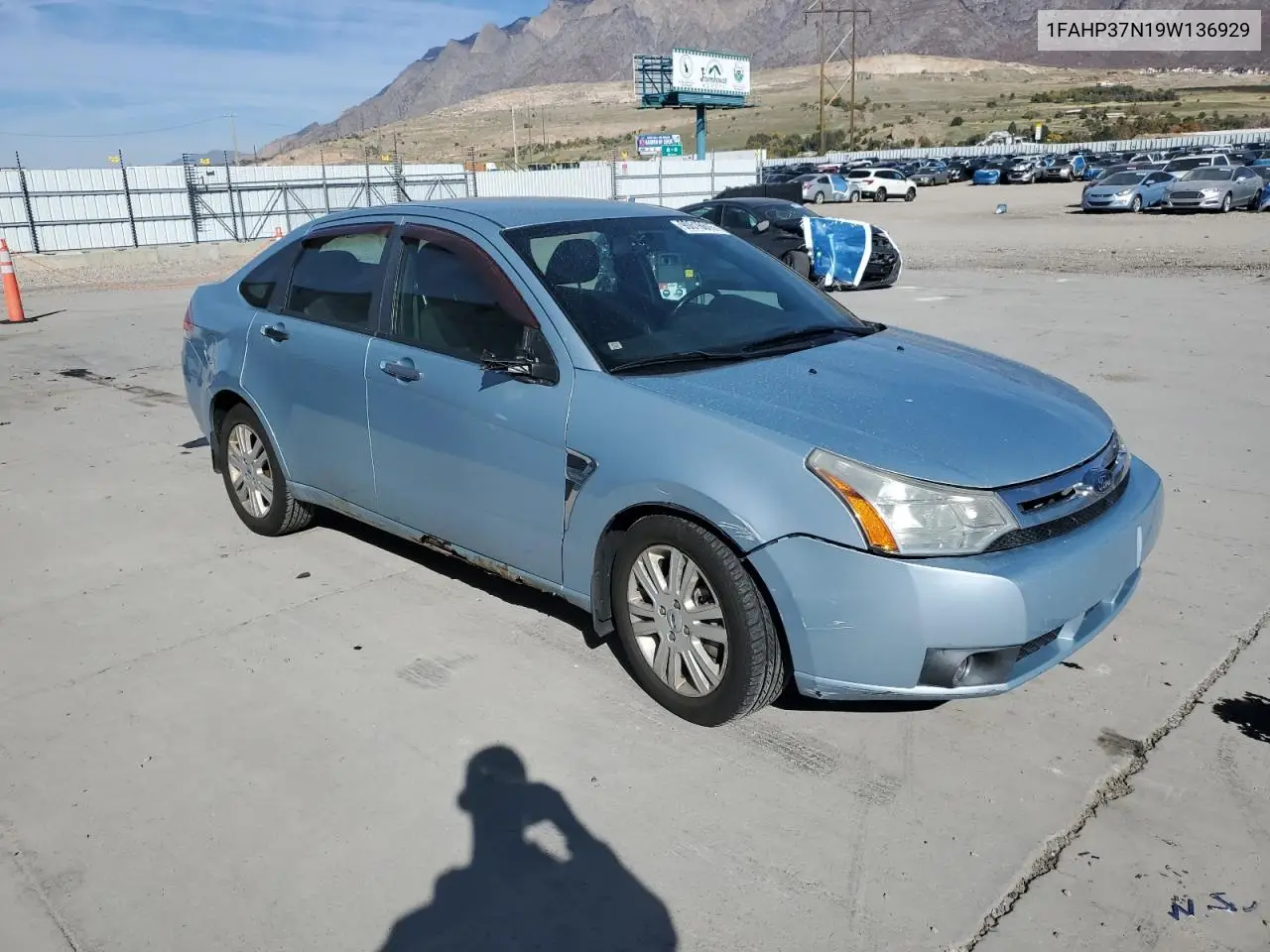 1FAHP37N19W136929 2009 Ford Focus Sel