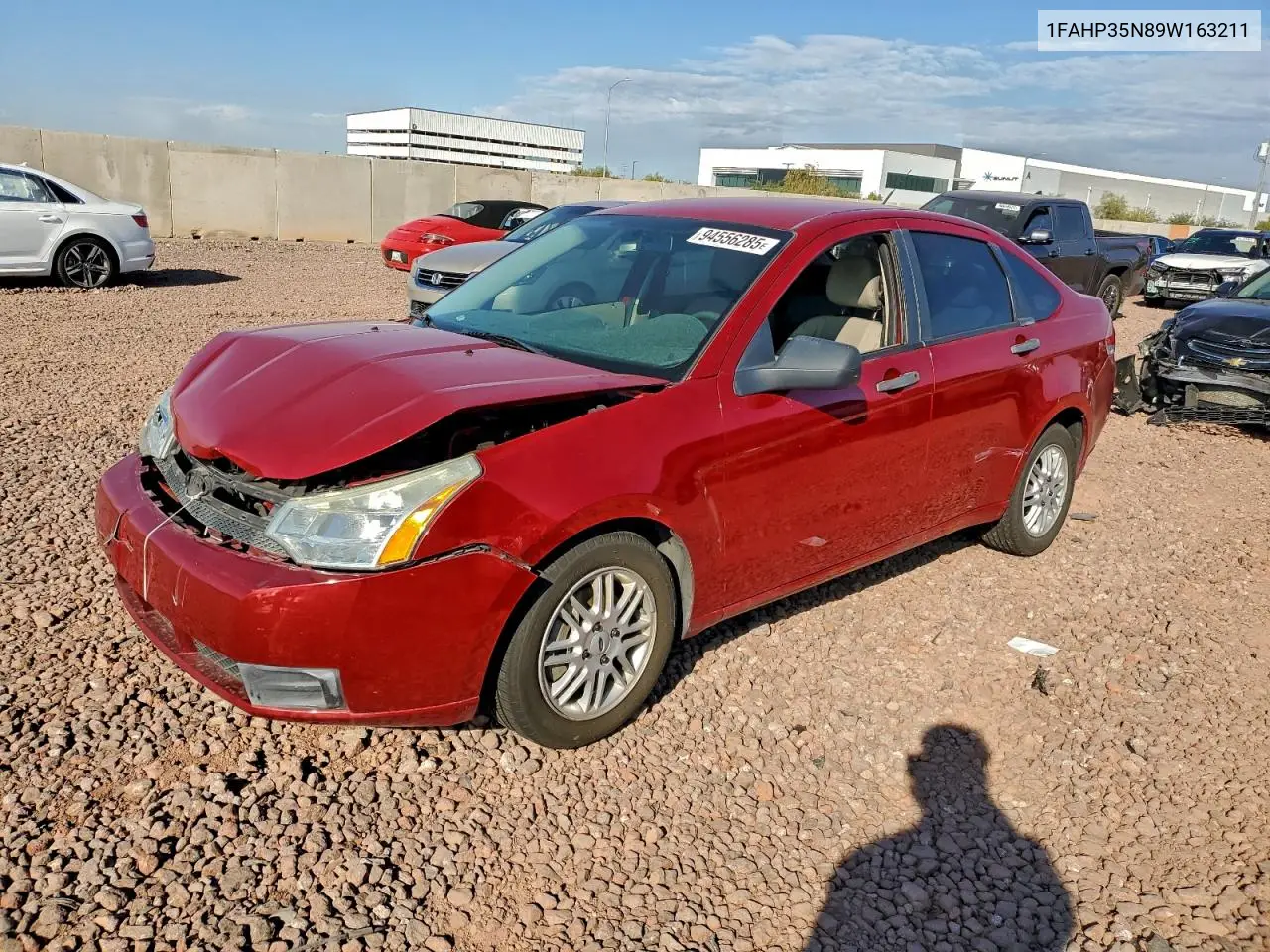 1FAHP35N89W163211 2009 Ford Focus Se