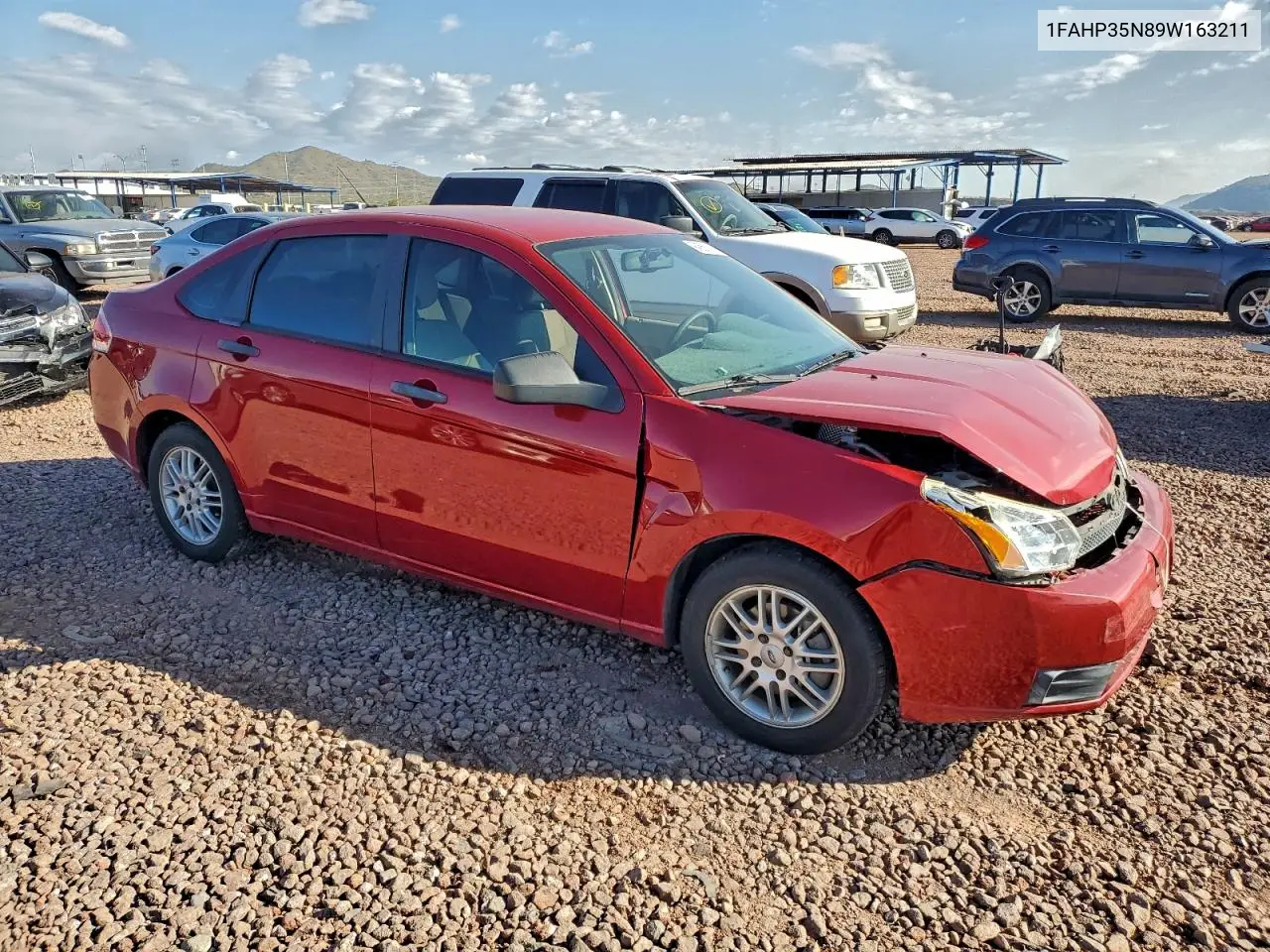1FAHP35N89W163211 2009 Ford Focus Se