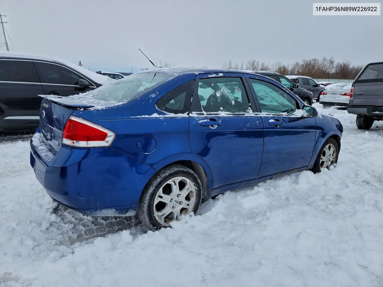 1FAHP36N89W226922 2009 Ford Focus Ses
