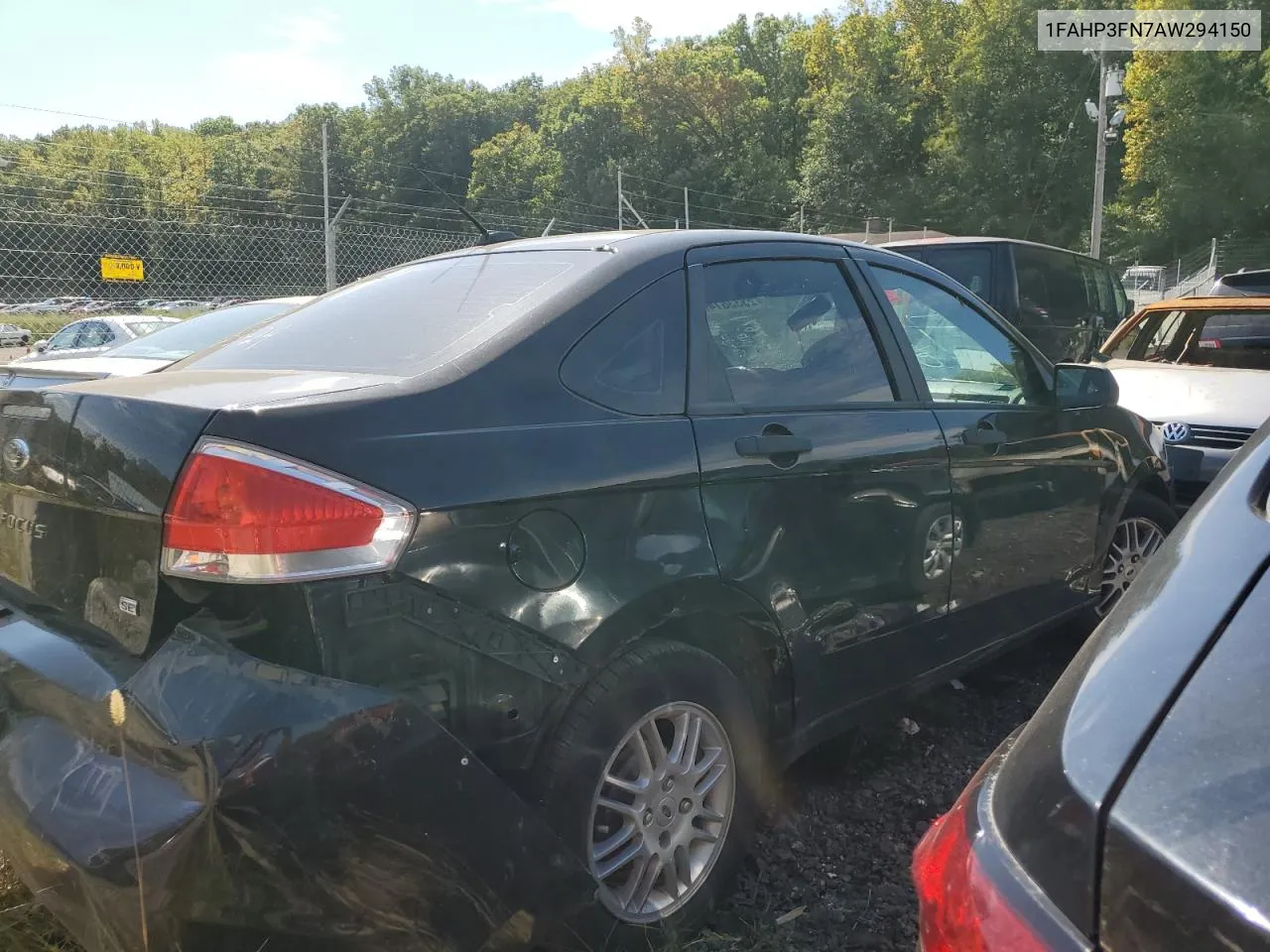 2010 Ford Focus Se VIN: 1FAHP3FN7AW294150 Lot: 72333814