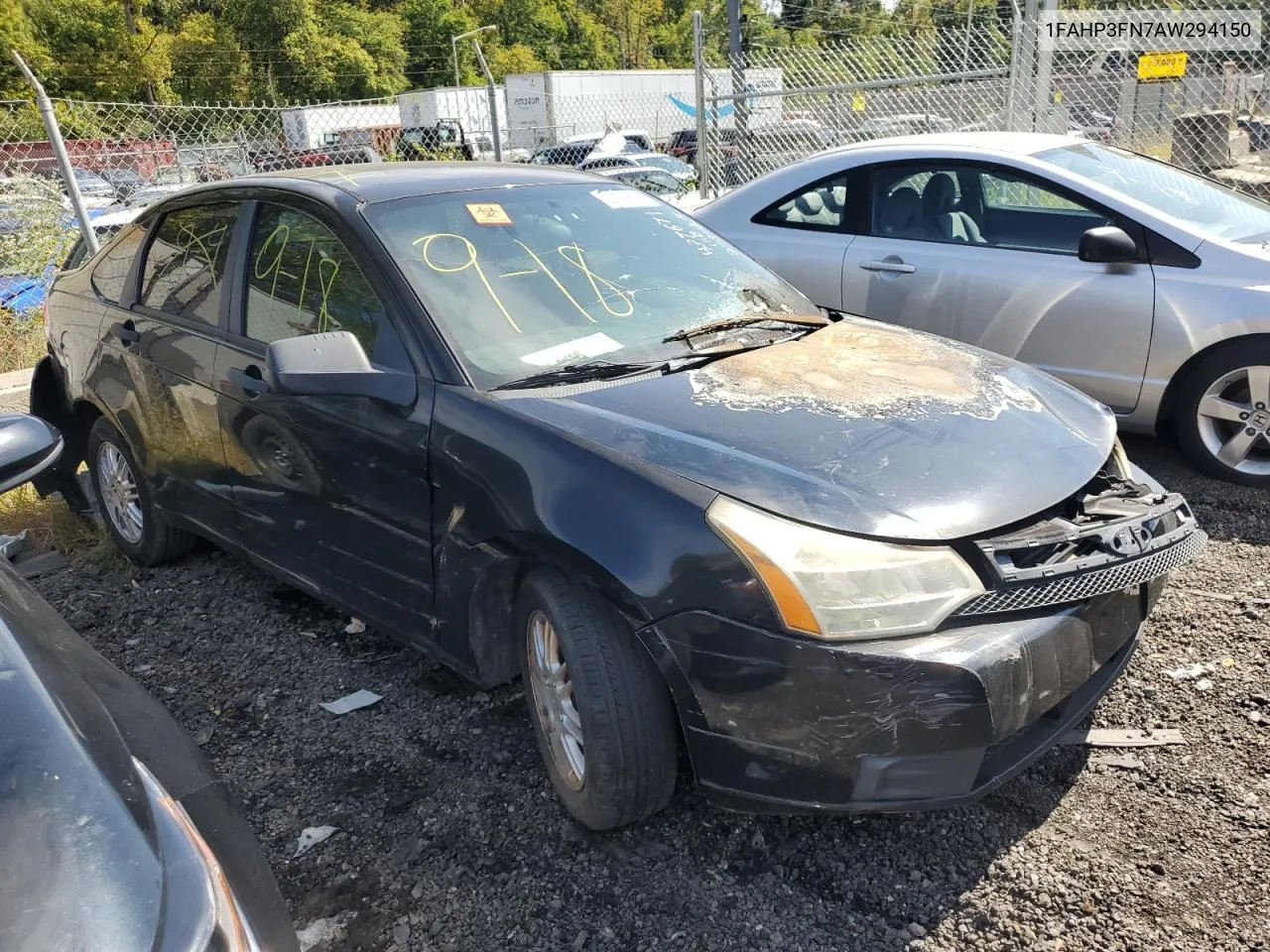 2010 Ford Focus Se VIN: 1FAHP3FN7AW294150 Lot: 72333814