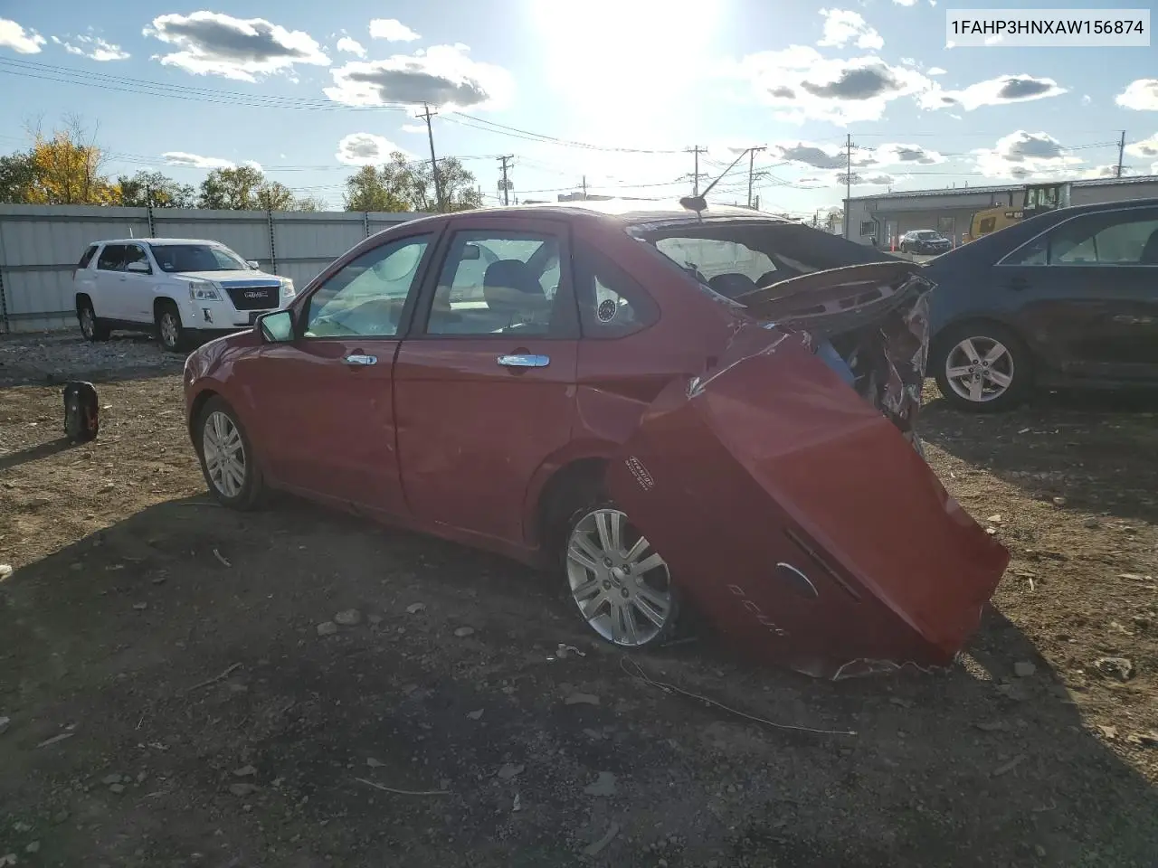 1FAHP3HNXAW156874 2010 Ford Focus Sel