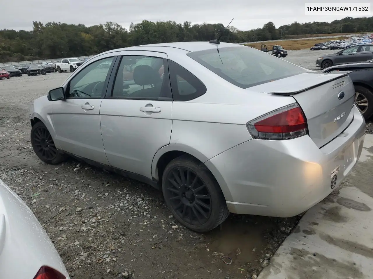 1FAHP3GN0AW171532 2010 Ford Focus Ses