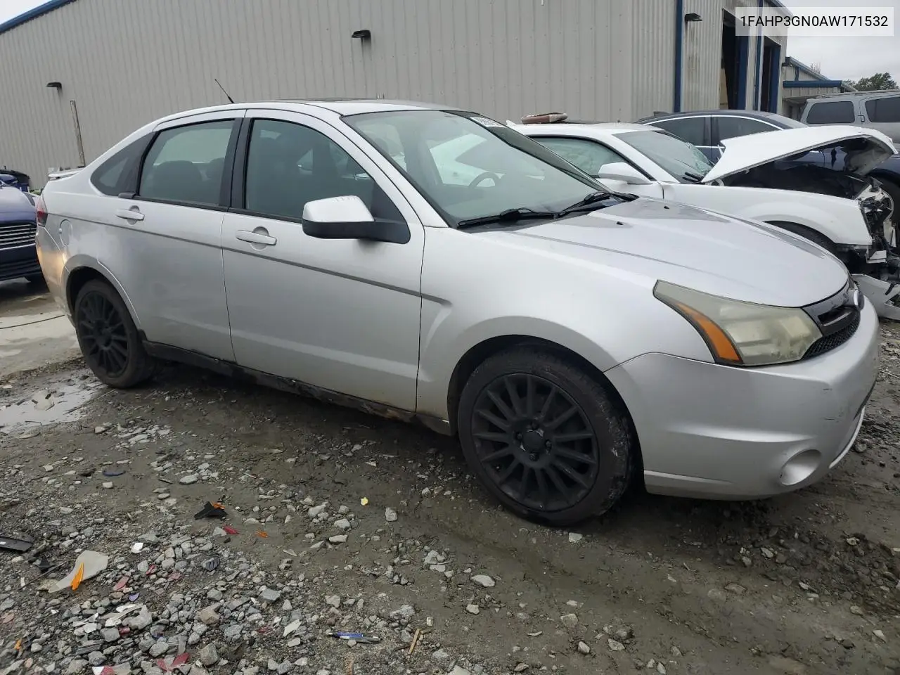 1FAHP3GN0AW171532 2010 Ford Focus Ses