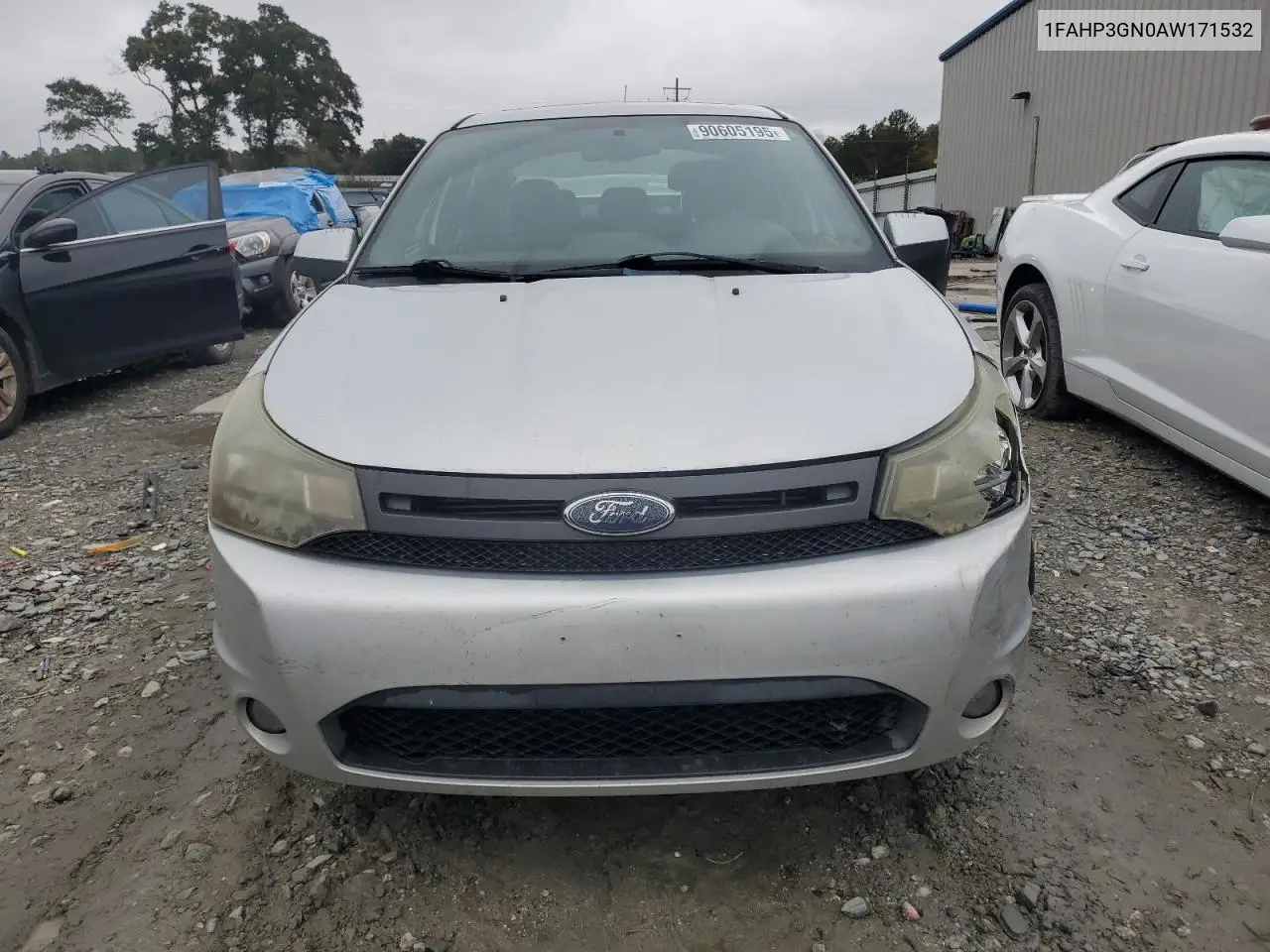 1FAHP3GN0AW171532 2010 Ford Focus Ses