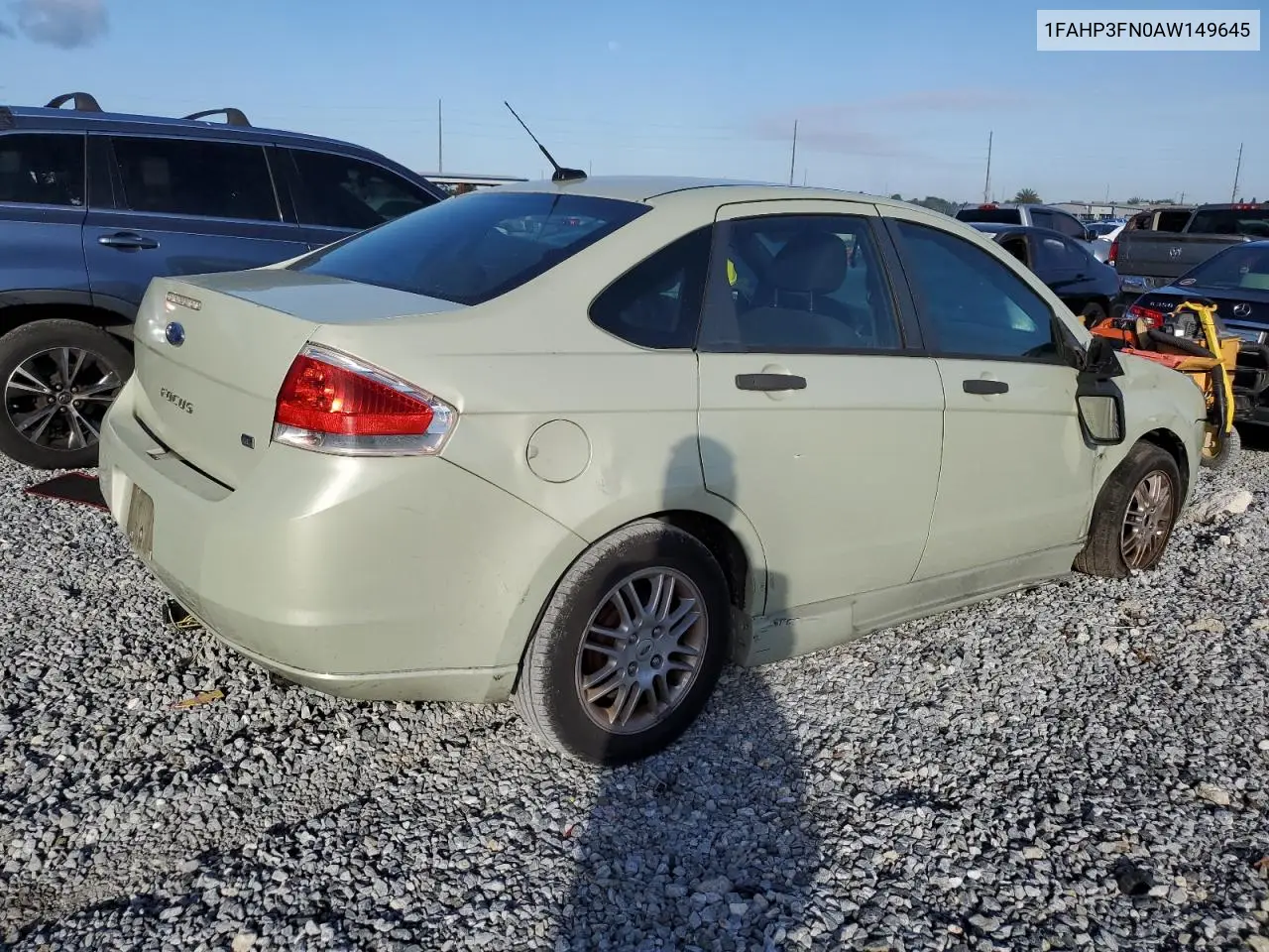 1FAHP3FN0AW149645 2010 Ford Focus Se