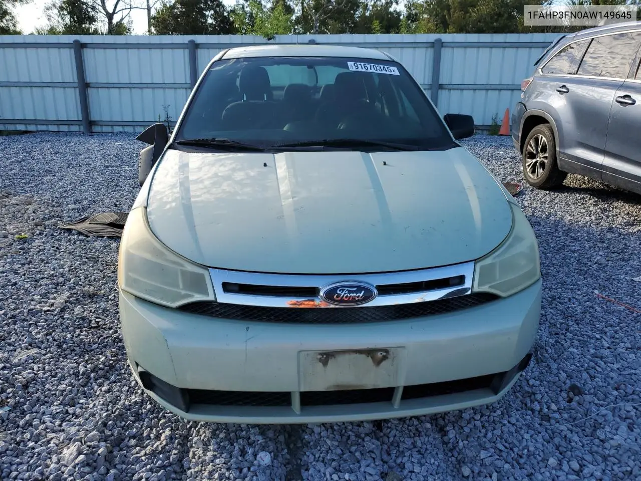 1FAHP3FN0AW149645 2010 Ford Focus Se